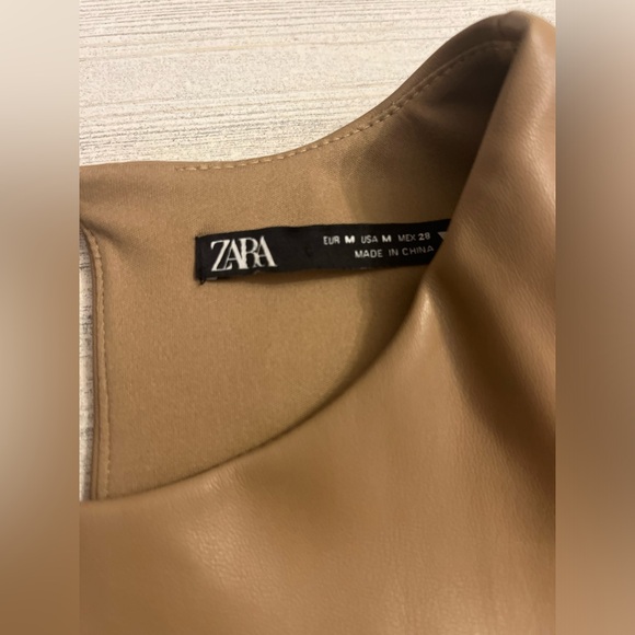 Zara Tan Sleeveless Dress - Picture 3 of 6